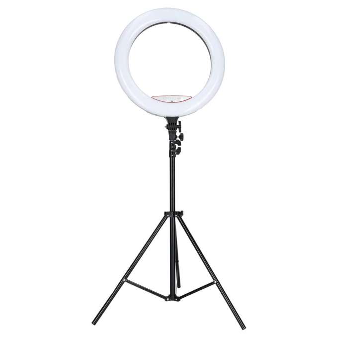 RGB LED selfie ring light on tripod 3 handles