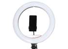 RGB LED selfie ring light on tripod 3 handles 9
