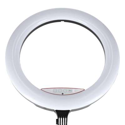 RGB LED selfie ring light on tripod 3 handles