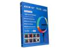 RGB LED selfie ring light on tripod 3 handles 16