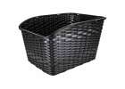 Rattan rear rack bicycle basket with reflector 5