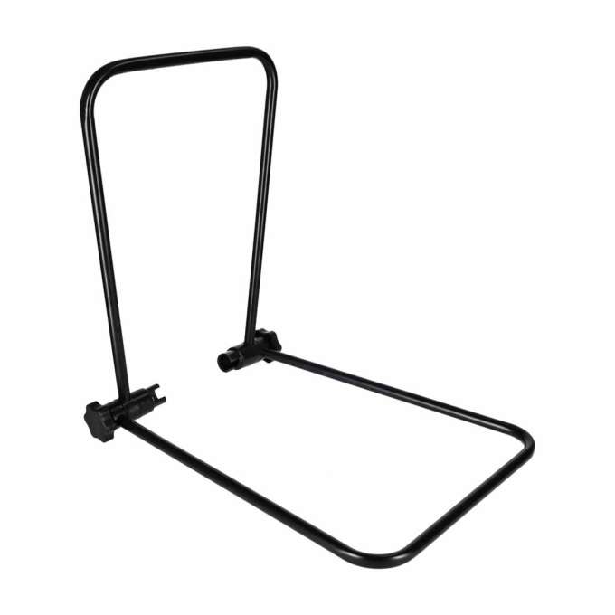 Rear wheel folding metal service bike stand