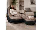 Recliner chair with footrest inflatable sofa pouf pump 2-in-1 set 10