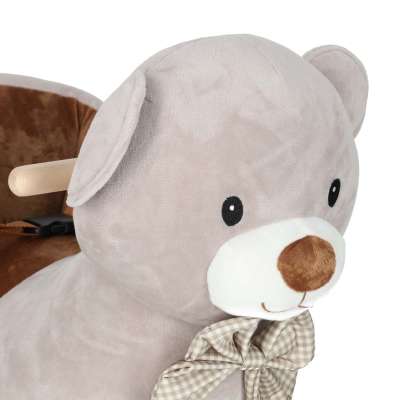 Rocking teddy bear plush rocker with soft seat