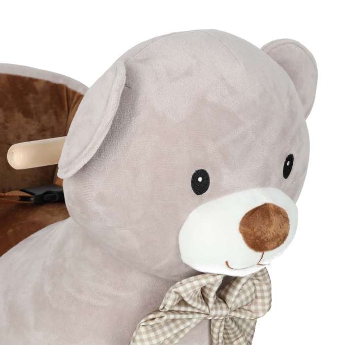Rocking teddy bear plush rocker with soft seat