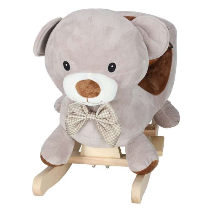 Rocking teddy bear plush rocker with soft seat