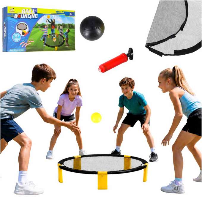 Roundnet team arcade game set round net 2 balls