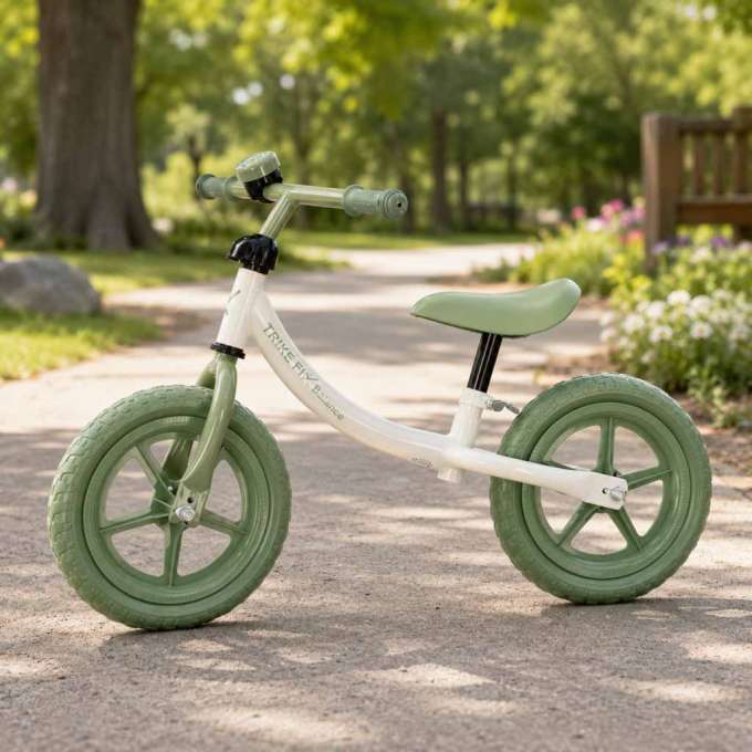 Rowerek biegowy Trike Fix Balance z dzwonkiem zielony