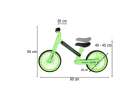 Rowerek biegowy Trike Fix Glow LED neon zielony 13