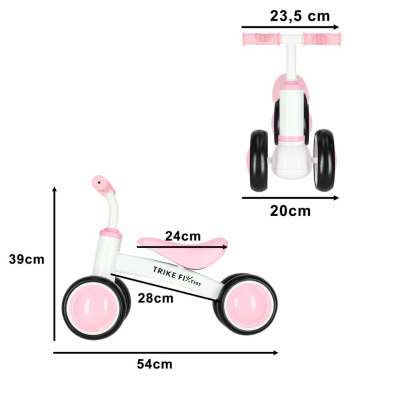 Rowerek biegowy Trike Fix Tiny V2 rower jeździk różowy