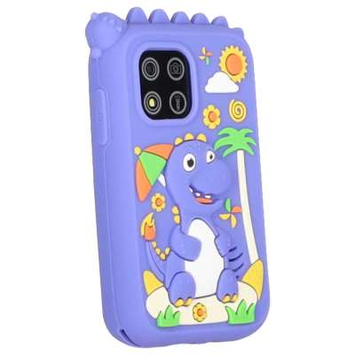 Smartphone for kids with camera 8GB memory card blue dinosaur