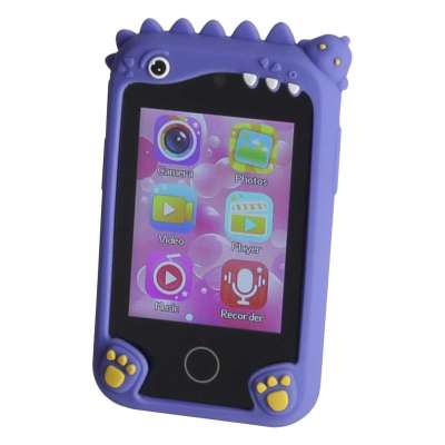 Smartphone for kids with camera 8GB memory card blue dinosaur