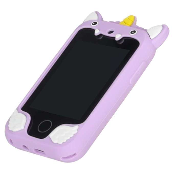Smartphone for kids with camera 8GB memory card purple unicorn