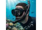 Snorkel mask goggles snorkel tube set black 7