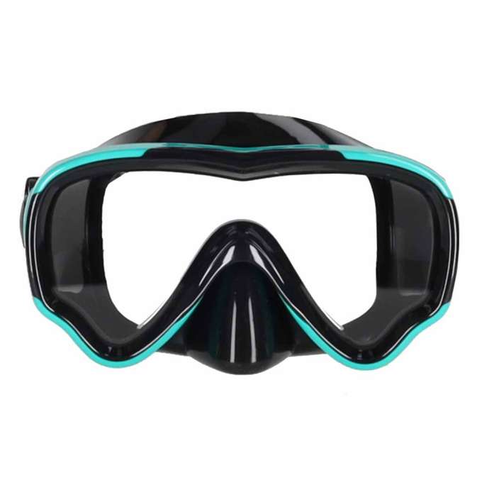 Snorkel mask goggles snorkel tube set blue-black