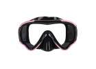 Snorkel mask goggles snorkel tube set pink and black 3