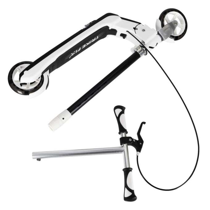 TRIKE FIX children's scooter two-wheel LED folding double brakes black