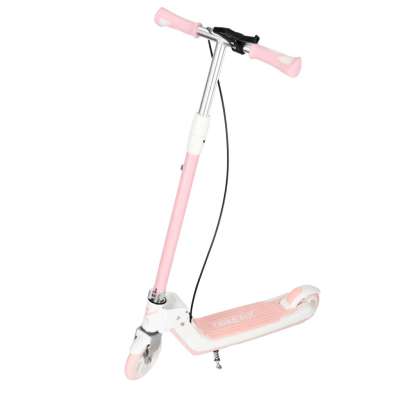 TRIKE FIX children's scooter two-wheel LED folding double brakes pink
