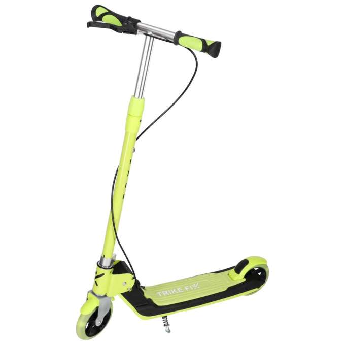 TRIKE FIX kids scooter two-wheel LED folding double brakes neon green