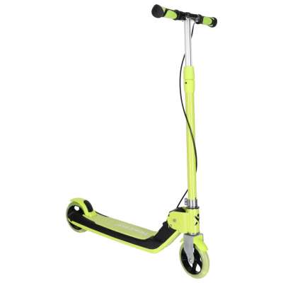 TRIKE FIX kids scooter two-wheel LED folding double brakes neon green