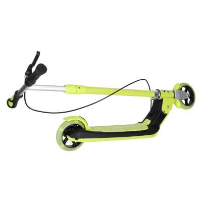 TRIKE FIX kids scooter two-wheel LED folding double brakes neon green
