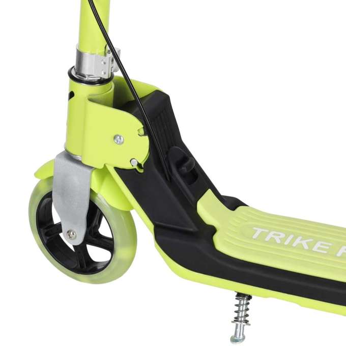 TRIKE FIX kids scooter two-wheel LED folding double brakes neon green