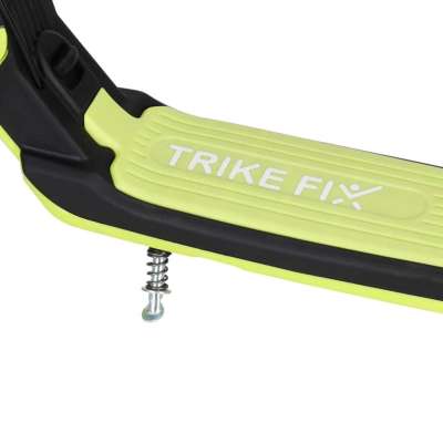 TRIKE FIX kids scooter two-wheel LED folding double brakes neon green