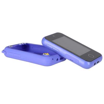 Telefon smartfon dla dzieci aparat kamera karta 8GB niebieski dinozaur
