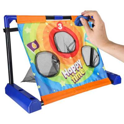 Throwing at points moving target bags