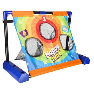 Throwing at points moving target bags