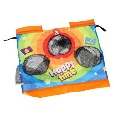 Throwing at points moving target bags