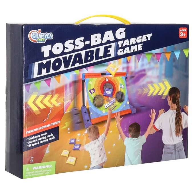 Throwing at points moving target bags