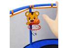 Trampoline for children garden ball net basketball 155cm blue 4