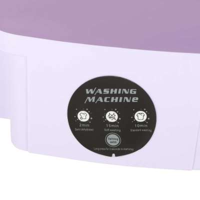Travel automatic washing machine mini portable folding 8l purple