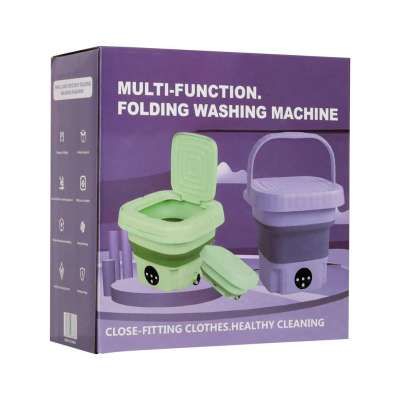 Travel automatic washing machine mini portable folding 8l purple