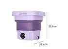 Travel automatic washing machine mini portable folding 8l purple 14