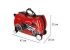 Travel suitcase for children on wheels hand luggage motorbike 8