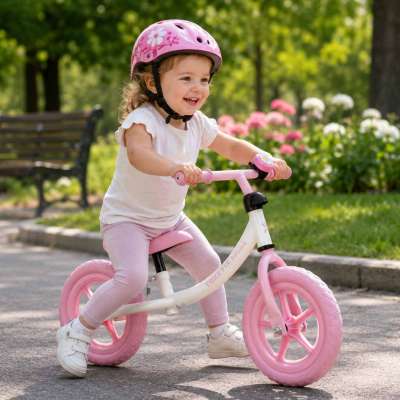 Trike Fix Balance cross-country bicycle with bell pink