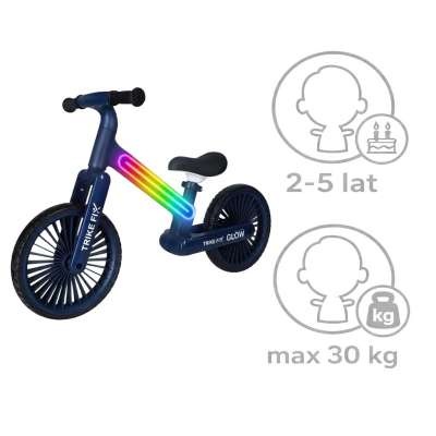 Trike Fix Glow LED cross-country bicycle navy blue