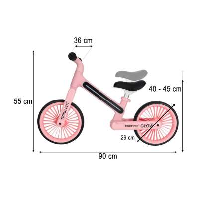 Trike Fix Glow cross-country bike LED pink