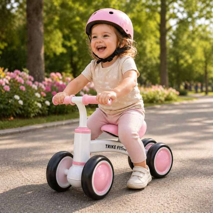 Trike Fix Tiny V2 cross-country bicycle bike rider pink