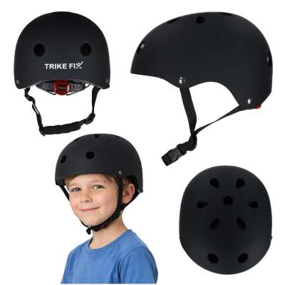 Trike Fix children's bike helmet adjustable LED M 55-58cm black