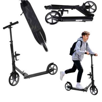 Trike Fix city scooter foldable 200mm wheels black