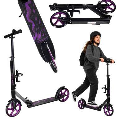 Trike Fix city scooter foldable 200mm wheels purple