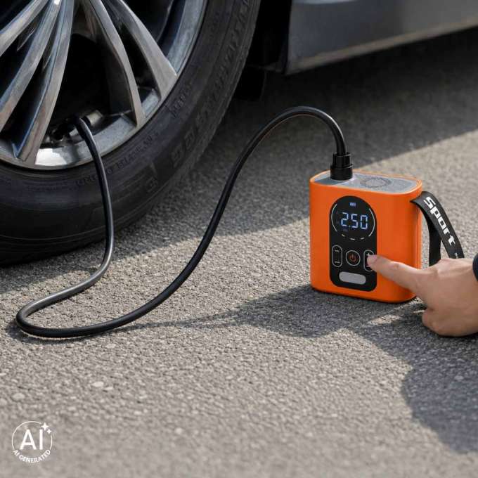 Wireless electric pump with rechargeable battery for SUP board Replaceable USB tips