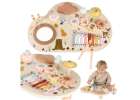 Wooden educational table music board dulcimer cymbals plates 1