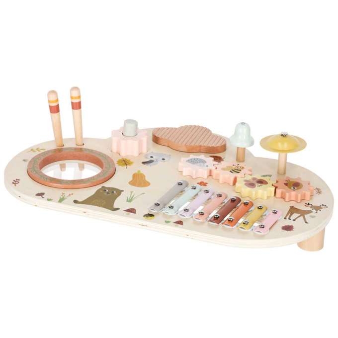 Wooden educational table music board dulcimer cymbals plates