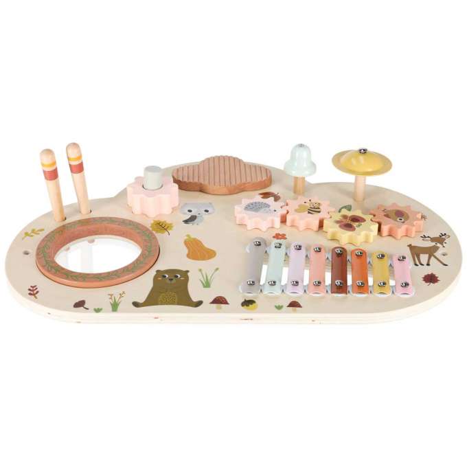 Wooden educational table music board dulcimer cymbals plates