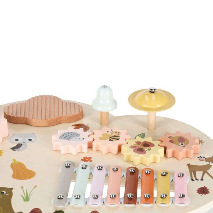 Wooden educational table music board dulcimer cymbals plates
