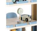 Wooden garage car parking double-decker gas station 14